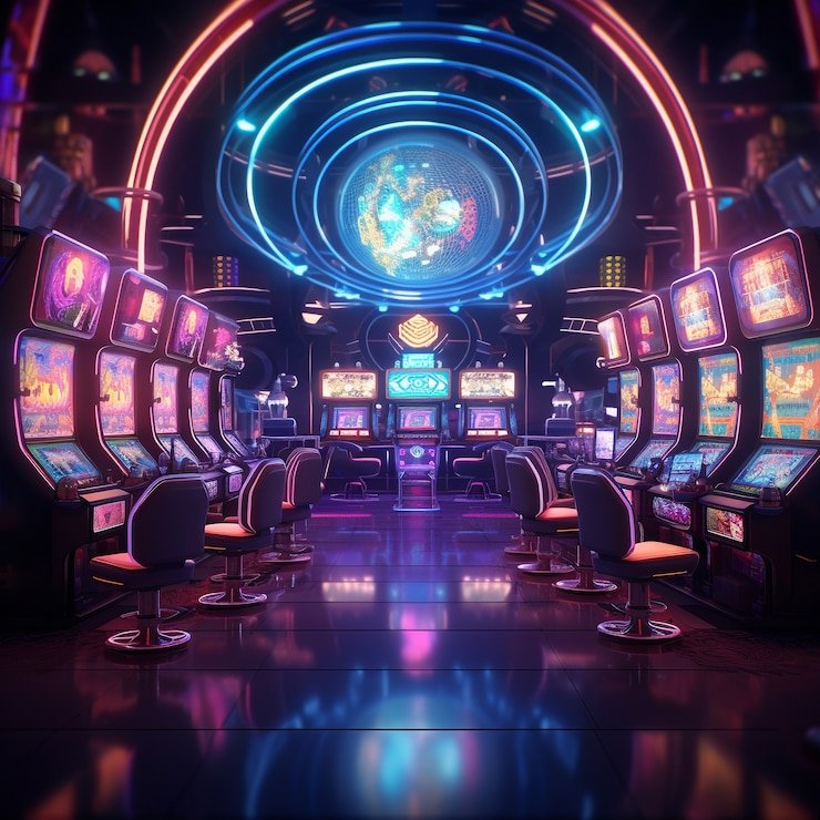 Ilustrasi hiburan sports dan casino modern di rpcs3 dengan pengguna menikmati experience seru